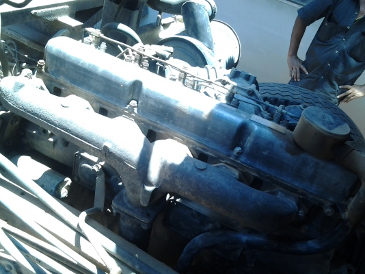 MITSU 6ล้อดั้ม คุณหลง เครื่อง 6D15 เฟืองท้ายคุณหลง