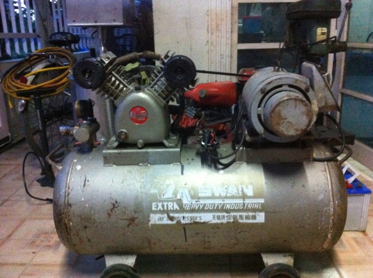 ปั๊มลมSWAN มอเตอร์มิตซู 2 แรง ไฟ 220 โวล์