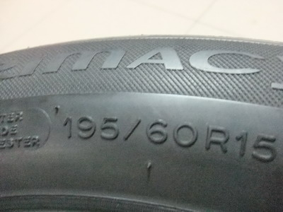 ยาง Michelin 195/60/15 ปี 10