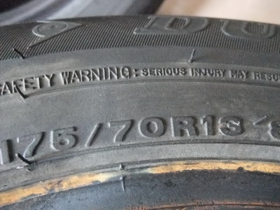 ยาง Dunlop 175/70/13 ปี 12