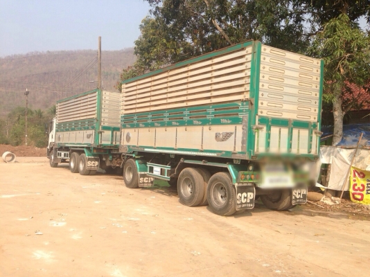 ขายรถพ่วง ISUZU DECA 360 ปลายปี 53 ดัมพ์มิเนียมแม่ลูก ไมล์ 350,000