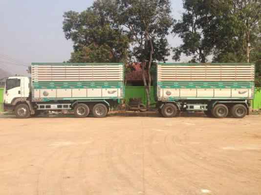 ขายรถพ่วง ISUZU DECA 360 ปลายปี 53 ดัมพ์มิเนียมแม่ลูก ไมล์ 350,000