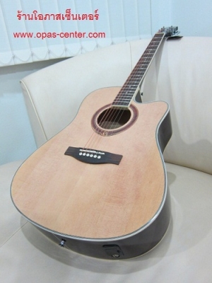 กีต้าร์โปร่งเว้าไฟฟ้า Vivid รุ่น V-121c ของใหม่ EQ อย่างดี G-Tone GT-2 มีจูนเนอร์