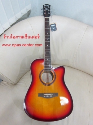 กีต้าร์โปร่งเว้าไฟฟ้า Vivid รุ่น V-121c สีซันเบิร์ส ของใหม่ EQ อย่างดี G-Tone GT-2 มีจูนเนอร์