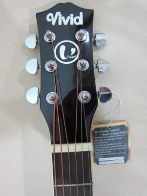 กีต้าร์โปร่งเว้าไฟฟ้า Vivid รุ่น V-121c สีซันเบิร์ส ของใหม่ EQ อย่างดี G-Tone GT-2 มีจูนเนอร์