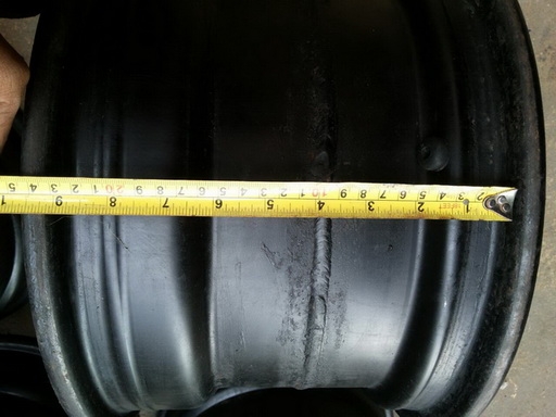 ขายกระทะผ่าขอบ15 หน้ากว้าง9นิ้ว 6รู139.7