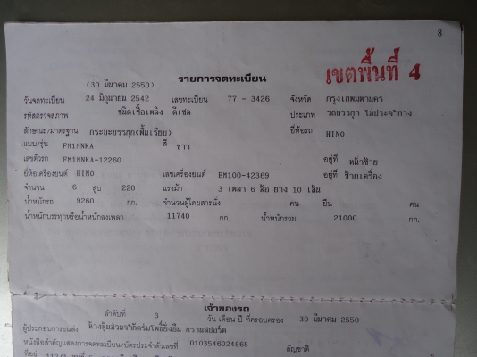 รถบรรทุก 10 ล้อ HINO 2 เพลาพื้นเรียบ