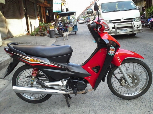 Wave 100 ubox ท้ายดำปี 51 สีแเดง ดำ รถบ้าน เดิมๆ สวย เครื่องแน่นๆ เอกสารครบ