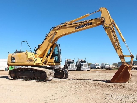 รถแบคโฮมือสอง KOMATSU PC200-7 สภาพรถเยี่ยม 090-268-2646