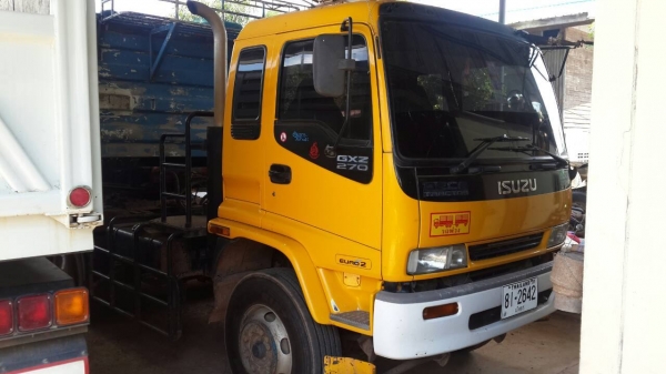 ISUZU DECA 270 หัวลากดั้มสามมิตร ยาว 8.5 เมตร งวด 49300 เหลือ 34งวด ผ่อนต่อเลย