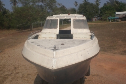 ขายเรือไฟเบอร์กลาส30ฟุต+เทลเลอร์2เพลา