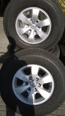 ล้อTOYOTA ขอบ16พร้อมยางป้ายแดงชุดละ22000