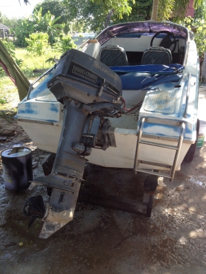 เรือไฟเบอร์ สปีดโบ็ท15ฟุตเครือง25แรง