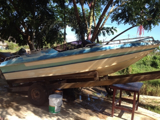 เรือไฟเบอร์ สปีดโบ็ท15ฟุตเครือง25แรง