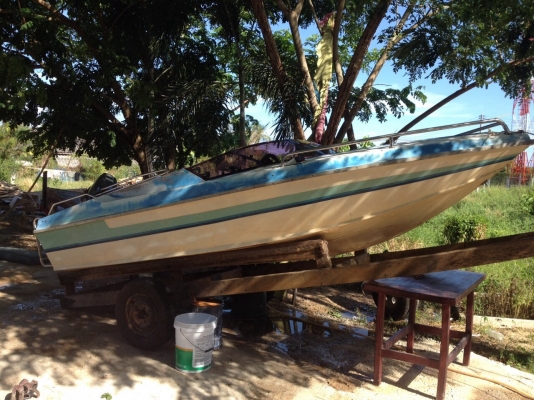 เรือไฟเบอร์ สปีดโบ็ท15ฟุตเครือง25แรง