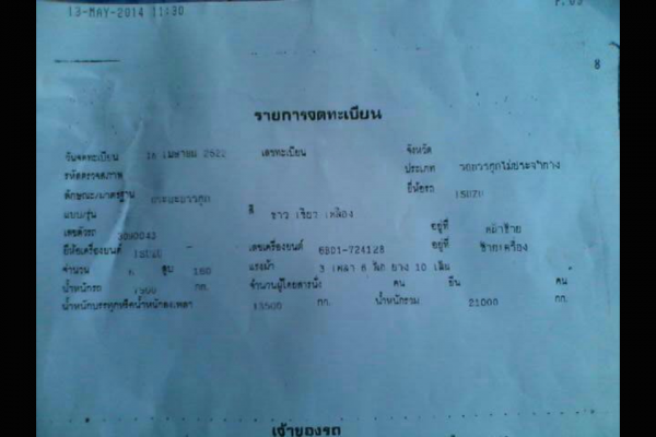 รถอีซูซุ 10 ล้อ รั้ว  ( ไม่ดั้ม )   175 แรงม้า.  สนใจติดต่อ 081 - 6079515