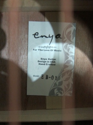 กีต้าร์เบบี้ Enya 36 นิ้ว ของใหม่ รุ่น EB-01 ไม้มะฮอก ลูกบิดเหล็ก งานสวย เสียงดี ขายถูก