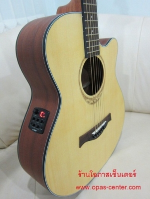 กีต้าร์โปร่งเว้าไฟฟ้า Amari รุ่น AM-408C สีไม้ด้าน ของใหม่ EQ อย่างดี G-Tone