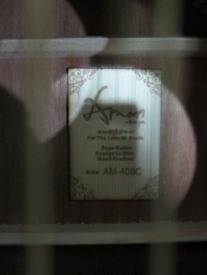 กีต้าร์โปร่งเว้าไฟฟ้า Amari รุ่น AM-408C สีไม้ด้าน ของใหม่ EQ อย่างดี G-Tone