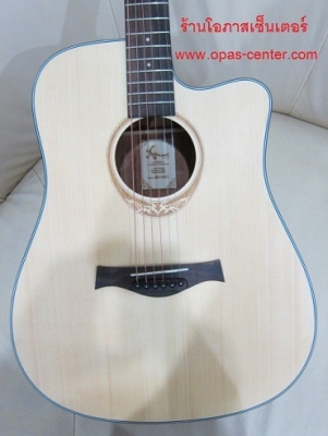 กีต้าร์โปร่งเว้า Amari รุ่น AM-418C สีไม้ด้าน ของใหม่ งานสวย