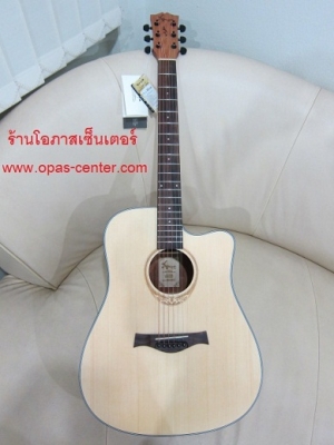 กีต้าร์โปร่งเว้า Amari รุ่น AM-418C สีไม้ด้าน ของใหม่ งานสวย