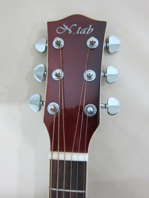 กีต้าร์โปร่งเว้าไฟฟ้า N-TAB รุ่น NF-350EQ สีไม้เงา และสีขาว ของใหม่ EQ อย่างดี