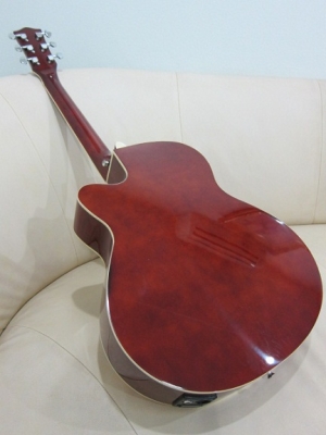 กีต้าร์โปร่งเว้าไฟฟ้า N-TAB รุ่น NF-350EQ สีไม้เงา และสีขาว ของใหม่ EQ อย่างดี