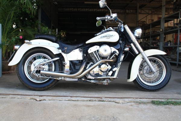 ขาย STEED 600 แต่งแนว Fatboy ทะเบียนแท้ โอนส่ง 122000