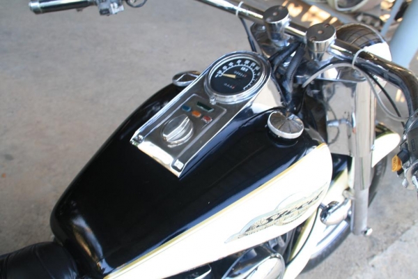 ขาย STEED 600 แต่งแนว Fatboy ทะเบียนแท้ โอนส่ง 122000