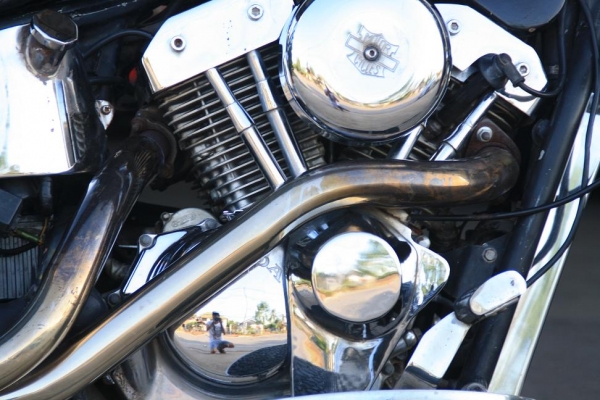 ขาย STEED 600 แต่งแนว Fatboy ทะเบียนแท้ โอนส่ง 122000