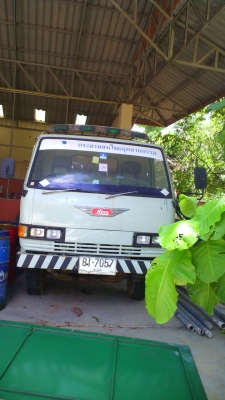 รถหกล้อ HINO FB เทลเล่อร์ใส่ รถขุด PC60-5