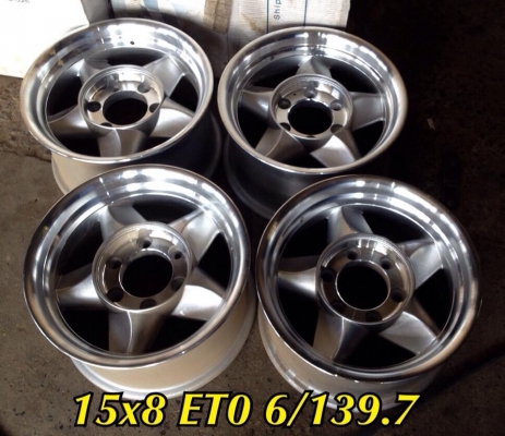 ขายล้อ TURBO 15X8 ออฟ0 6 รู ลายดาว ออฟลึกๆ สวยๆ