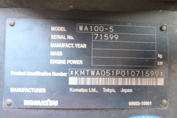 ขาย!!! รถตัก KOMATSU WA100-5 รถนอก FROM JAPAN ขาย!!! รถตัก KOMATSU WA100-5 รถนอก FROM JAPAN
