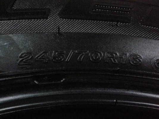 ขาย ยาง 245-70-16 สวยๆ ลง22มค.58บริดสโตน ดูเลอร์ 840 ขาย ยาง 245-70-16 สวยๆ ลง22มค.58บริดสโตน ดูเลอร์ 840