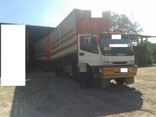 ขายรถสิบล้อพ่วง Isuzu Deca 320 ปี48 ยูโร 2 แม่ดั้มเหล็ก2 คานหน้า ลูกดั้มเหล็ก ลูก3คานแท้