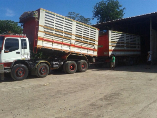 ขายรถสิบล้อพ่วง Isuzu Deca 320 ปี48 ยูโร 2 แม่ดั้มเหล็ก2 คานหน้า ลูกดั้มเหล็ก ลูก3คานแท้