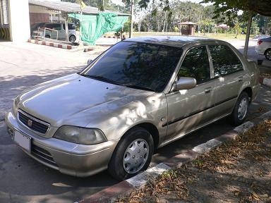 ขายรถเก๋ง Honda Civic 1.6 EXi ปี 1998 เกียร์ออโต้  ไม่เคยติดแก๊ส สีบรอนด์เงิน