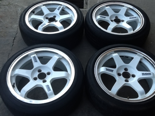 ขายล้อ TE37 ขอบ17 4รู100 พร้อมยาง