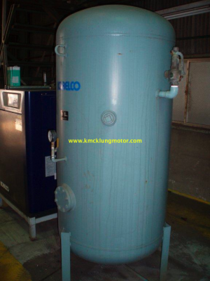 ขาย!ปั๊มลมHitachi Screw Compressor OSP-55VW รวมAir Tank 1000ลิตร