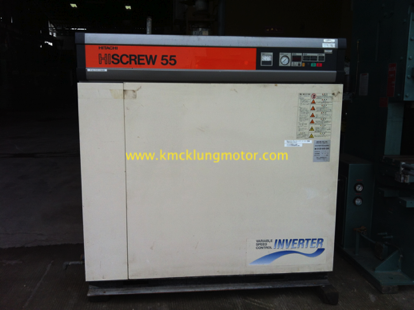 ขาย!ปั๊มลมHitachi Screw Compressor OSP-55VW รวมAir Tank 1000ลิตร