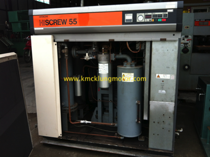 ขาย!ปั๊มลมHitachi Screw Compressor OSP-55VW รวมAir Tank 1000ลิตร