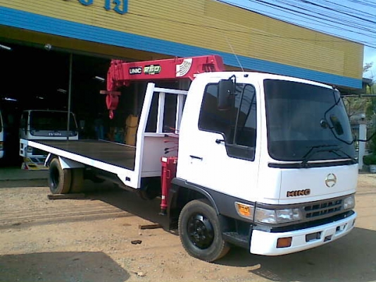 ขาย 6 ล้อ ฮีโน่ ติดเครน UNIC V TURBO 2.5 ตัน 5 ปลอก รถสวย พร้อมใช้