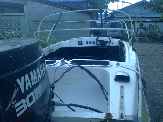 ขายเรือสปีดโบ๊ท 15 ฟุต ยามาฮ่า 30 แรง 3 คาบู พร้อมสาลี่