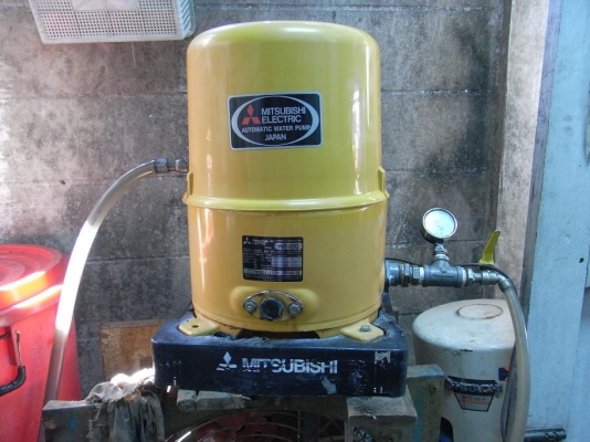 ขายปั้มน้ำ Mitsubishi 150W สภาพสวยพร้อมใช้ รับประกันคุณภาพ ดูประวัติการขายผมได้ครับ