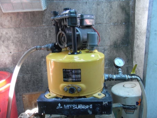 ขายปั้มน้ำ Mitsubishi 150W สภาพสวยพร้อมใช้ รับประกันคุณภาพ ดูประวัติการขายผมได้ครับ