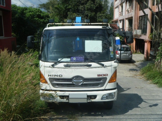 รถบรรทุก 6 ล้อติดเครน ยี่ห้อ HINO 175 แรงม้า ติดเครน 3 ตัน