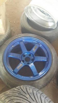 ขายล้อ  te37 พร้อมยาง หน้า่ 9.5  หลัง 10.5 งานเหมือนแท้คับ