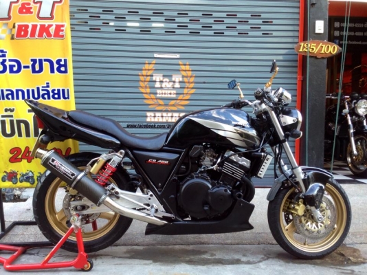 ต้ำพระราม2ขาย HONDA CB400 ปี94 สำเนาทะเบียน ตอง111กทม. ((ไม่มีเล่ม)) ของเเต่งมีท่อสูตร การ์ดหม้อน้ำแต่ง ล้อทองสวยๆ สีดำลายเทาสวย
