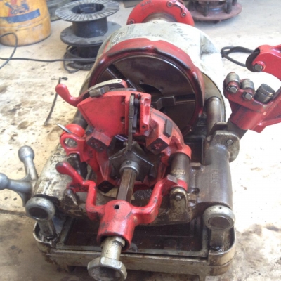 เครื่องทำเกลียว (เครื่องสต๊าปเกลียว) เก่าญี่ปุ่น สามารถใช้งานได้จริง สภาพพร้อมใช้งาน