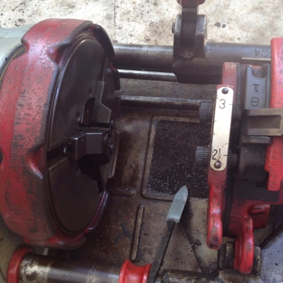 เครื่องทำเกลียว (เครื่องสต๊าปเกลียว) เก่าญี่ปุ่น สามารถใช้งานได้จริง สภาพพร้อมใช้งาน